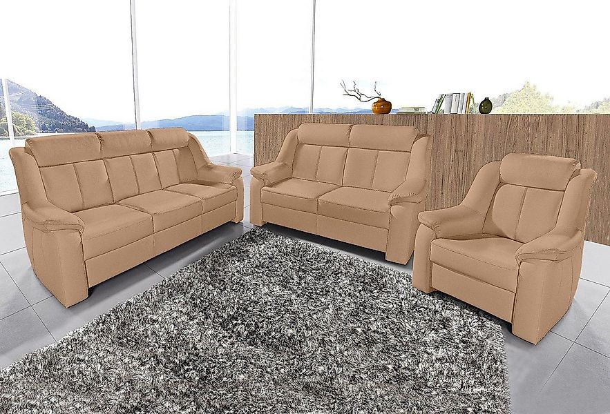 sit&more Polstergarnitur Basel, Set, bestehend aus 3-Sitzer + 2-Sitzer + Se günstig online kaufen