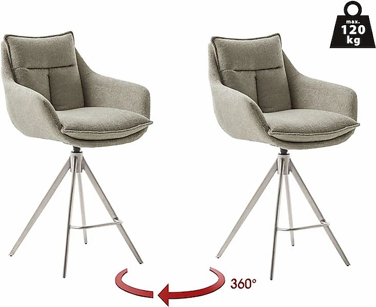 MCA furniture Bistrostuhl »Parker Tresenstuhl mit Armlehnen Tresenhocker« ( günstig online kaufen