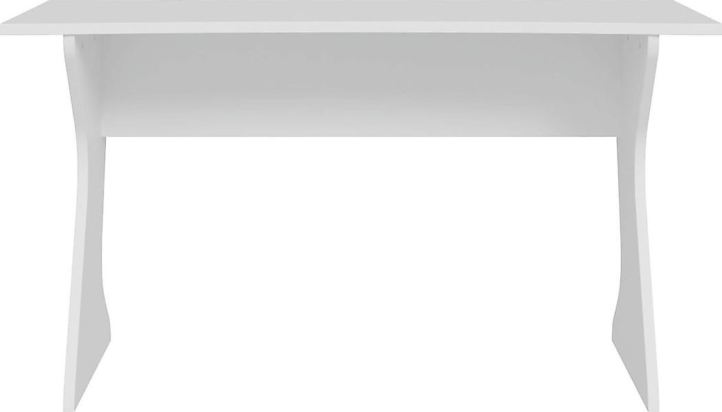 FORTE Schreibtisch »Utapau, geschwungene Tischplattenform,«, mit Kabeldurch günstig online kaufen