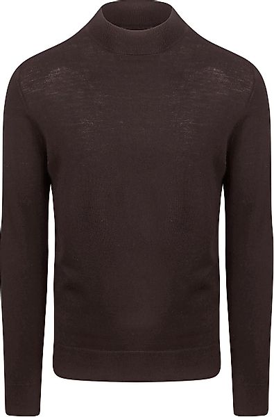 Profuomo Turtleneck Merino Pullover Dunkelbraun - Größe XL günstig online kaufen