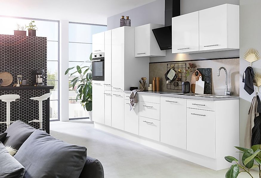 wiho Küchen Küchenzeile "Ela" Breite 360 cm, Soft-Close-Funktion, höhenvers günstig online kaufen