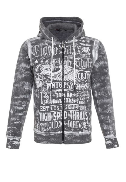 Cipo & Baxx Sweatjacke "Jacken" 1 Stk. tlg. mit auffälligem Print, CL544 günstig online kaufen
