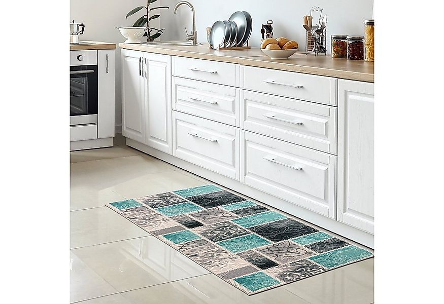 Carpetia Teppich Küchenläufer Moderner Teppich mit Patchwork-Design in Türk günstig online kaufen