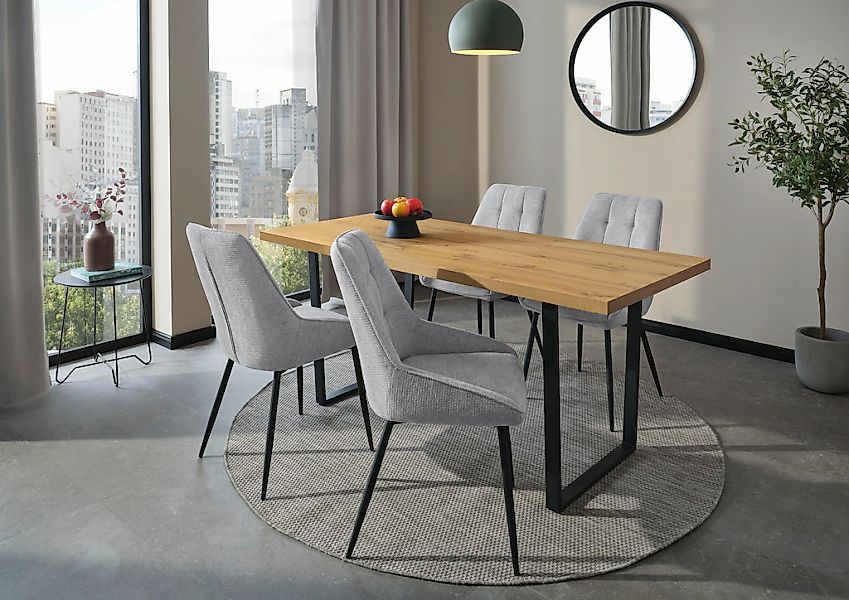 Jockenhöfer Gruppe Essgruppe "ROGER, Sitzgruppe, Tisch, 4 Stühle" Set, 5 St günstig online kaufen