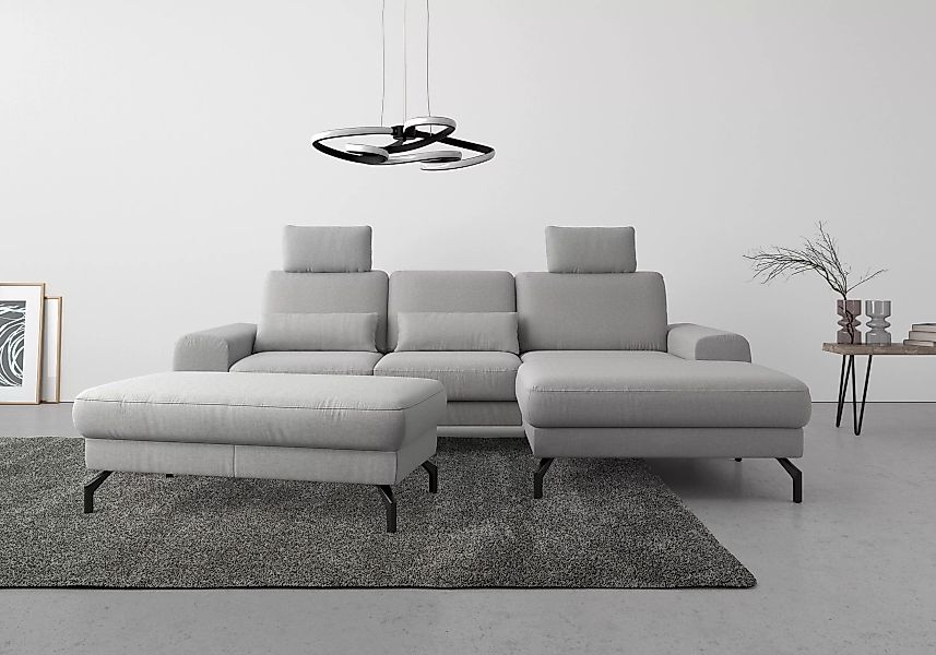 sit&more Ecksofa "Cinturo L-Form", inklusive Sitztiefenverstellung und Fede günstig online kaufen