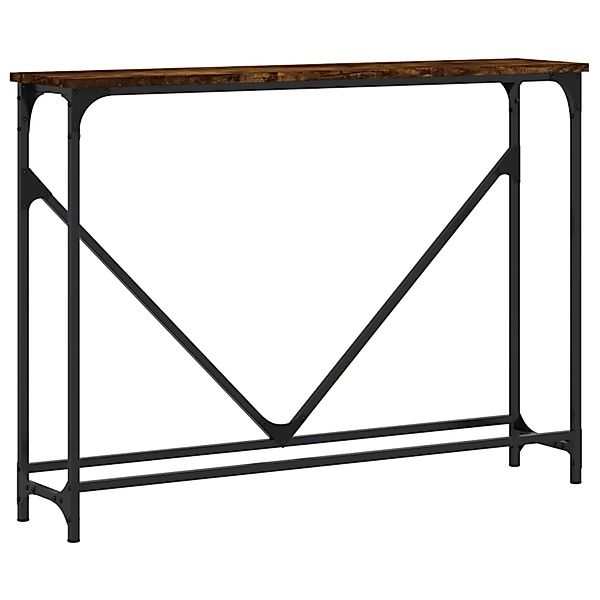 vidaXL Konsolentisch Räuchereiche 102x22,5x75 cm Holzwerkstoff 834132 günstig online kaufen