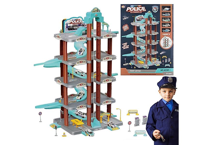 Sarcia.eu Spielzeug-Kran Polizeiparkplatz mit Zubehör, Polizei MEGA CREATIV günstig online kaufen