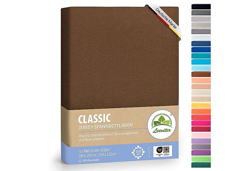leevitex® Spannbettlaken Spannbettlaken Boxspringbett & Wasserbett Spannbet günstig online kaufen