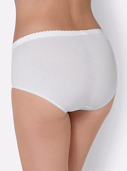 sloggi Maxislip "Chic", (4er Pack), elastische Spitzeneinsätze, feminin, Ba günstig online kaufen