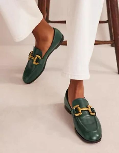 Iris Loafer mit Trensendetail Damen Boden, Chatsworth-Grün Leder günstig online kaufen