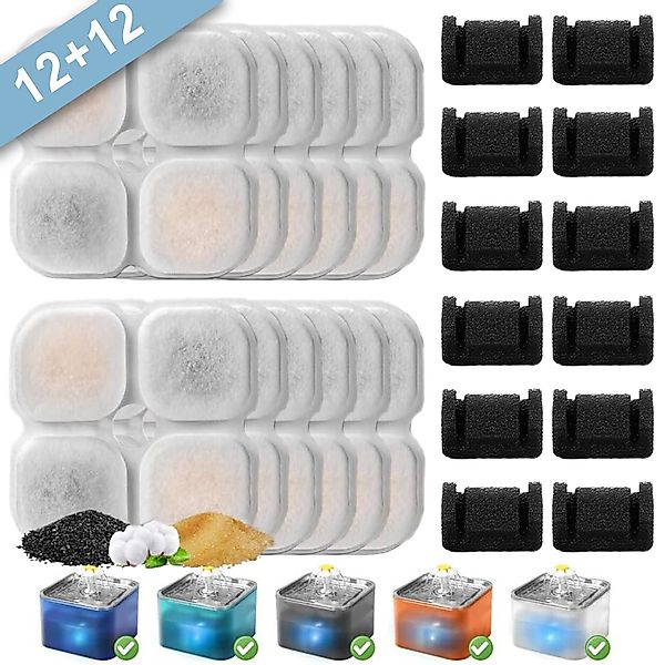 Refined Living Trinkbrunnen 12 tlg Katzenbrunnen günstig online kaufen