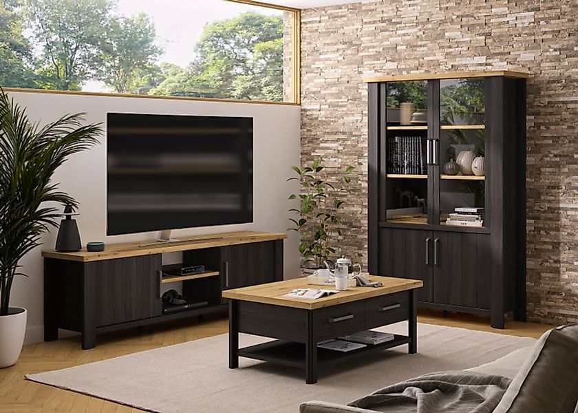 Gami TV-Board "Sequoia", (1 St.), Wohnzimmer-Programm in Landhaus- und Indu günstig online kaufen