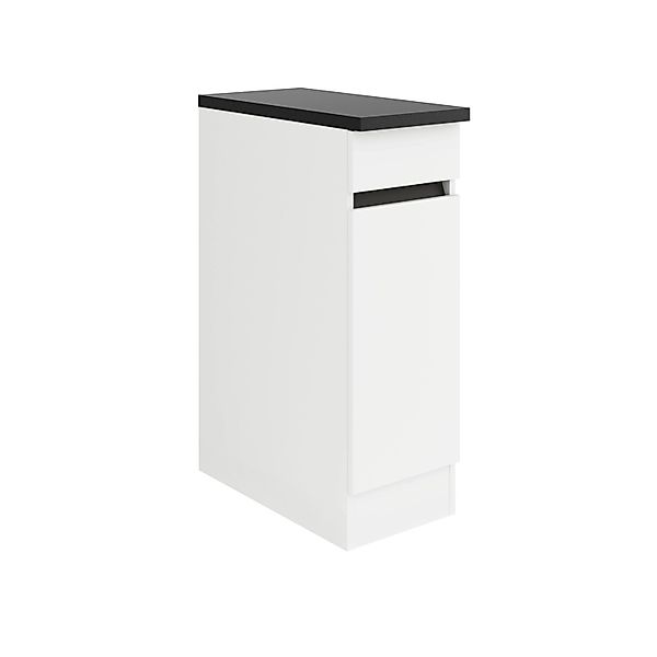 Optifit Küchen-Unterschrank 30 x 88 x 60 cm Luca932 Weiß Anthrazit günstig online kaufen