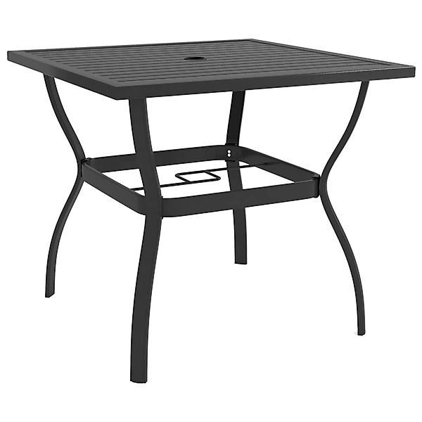 vidaXL Gartentisch Anthrazit 81,5x81,5x72 cm Stahl 312168 günstig online kaufen
