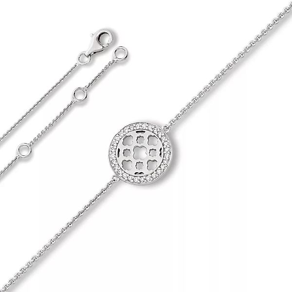 ONE ELEMENT Silberarmband "Zirkonia Symbol Armband aus 925 Silber 18 cm Ø", günstig online kaufen
