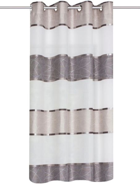 HOME WOHNIDEEN Vorhang "WALTER" Ösen 1 Stk. tlg. Ösenschal WALTER Querstrei günstig online kaufen