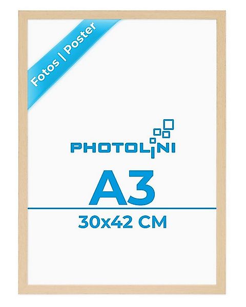 PHOTOLINI Bilderrahmen modern mit bruchsicherem Acrylglas, Holz MDF für Fot günstig online kaufen