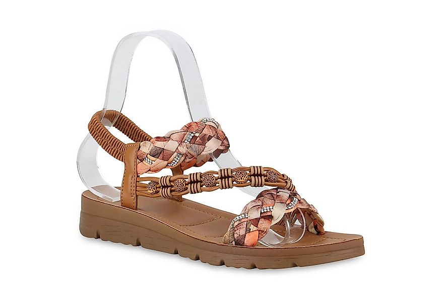 VAN HILL 840960 Riemchensandale Damen Riemchensandalen Sandalen Prints Stra günstig online kaufen