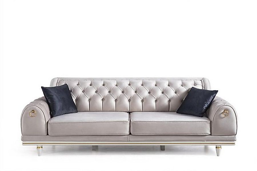 Xlmoebel Sofa Hochwertiges Sofa-Ensemble Polstermöbel Set 3+3+1 Couchtisch günstig online kaufen