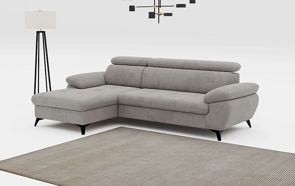 COTTA Ecksofa "Hudson L-Form", mit Kopfteilverstellung, wahlweise mit Bettf günstig online kaufen