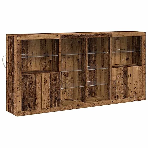 vidaXL Sideboard 3-Tlg Altholz 202 x 37 x 100 cm Holzwerkstoff 3333126 günstig online kaufen