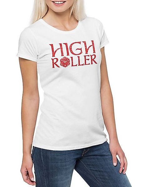 Urban Backwoods Print-Shirt High Roller Damen T-Shirt RPG Roleplay Dungeons günstig online kaufen