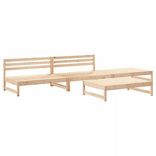 vidaXL 4-tlg Garten-Lounge-Set Massivholz Kiefer Modell 15 günstig online kaufen