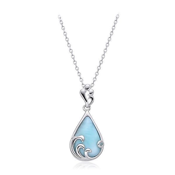 Cavill Silberkette Cavill Larimar Tropfen 4,46 günstig online kaufen