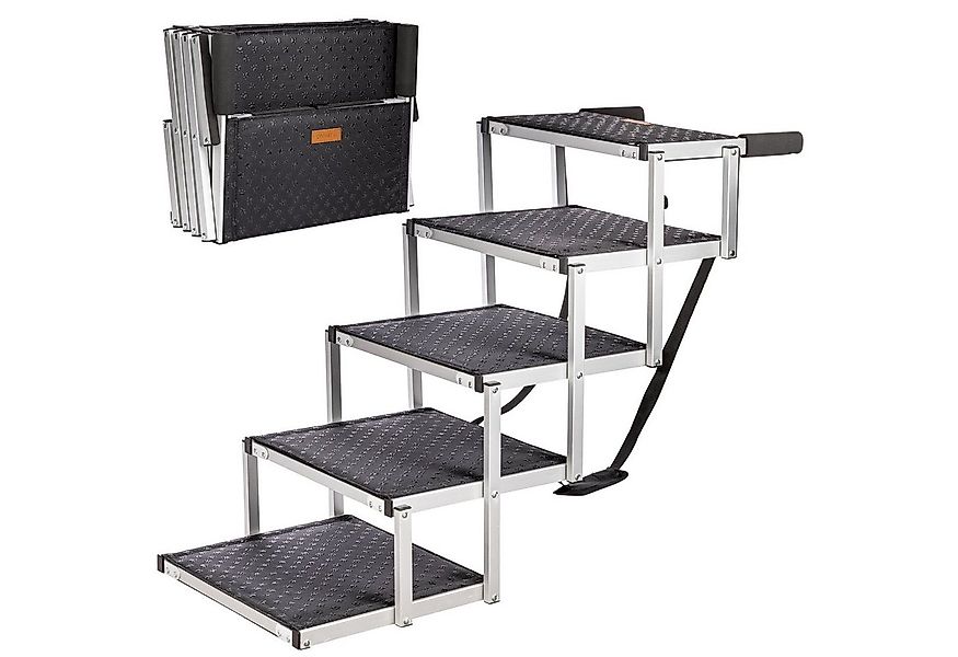 ONVAYA Hunderampe Hundetreppe faltbar, 5 Stufen, 6 Stufen, Hunderampe, Alum günstig online kaufen