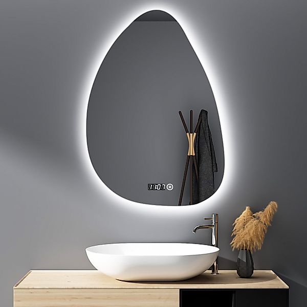 WDWRITTI Badspiegel Badezimmerspiegel mit Beleuchtung Wandspiegel Led Touch günstig online kaufen