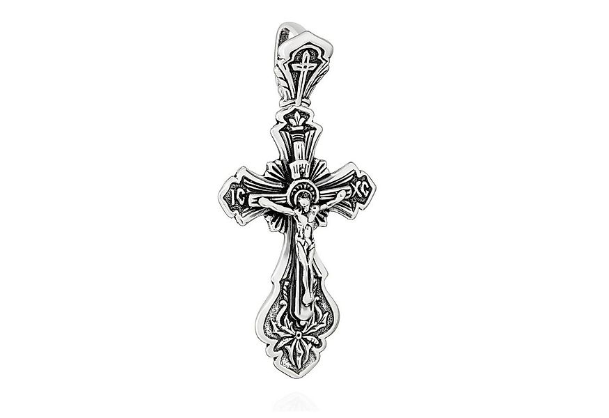NKlaus Kreuzanhänger Kettenanhänger Jesus Kreuz 925 Silber Orthodoxe An günstig online kaufen