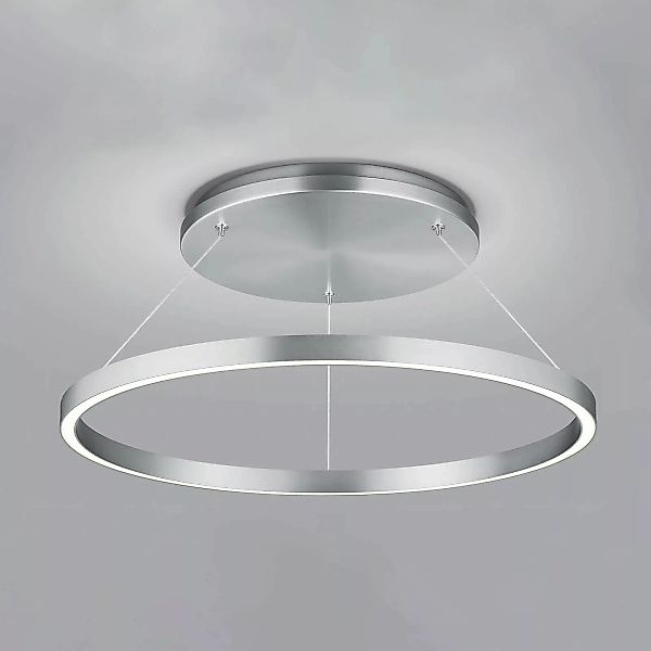 LED-Hängeleuchte Lisa-D, ringförmig, nickel matt günstig online kaufen