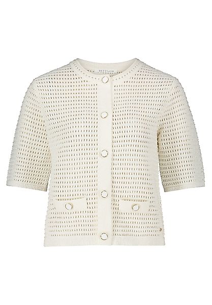 Betty&Co Strickjacke "Betty & Co Sommer-Strickjacke mit Knopfleiste", Struk günstig online kaufen