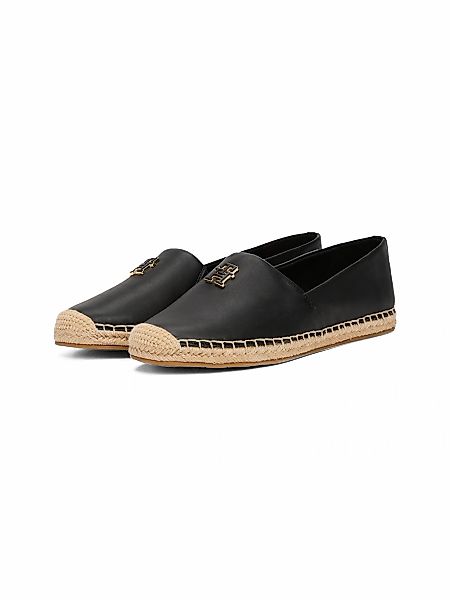 Tommy Hilfiger Espadrille "TH LOGO LEATHER ESPADRILLE", Sommermode, Flats, günstig online kaufen