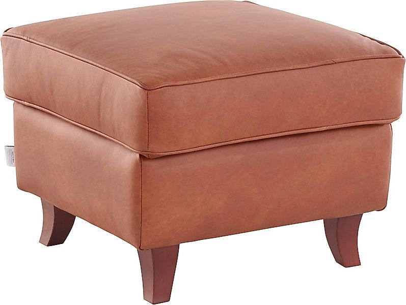 Home affaire Polsterhocker "Reims", echte Chesterfield-Knopfheftung, Samtop günstig online kaufen