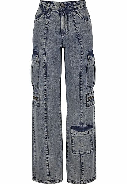 URBAN CLASSICS Cargohose "Urban Classics Ladies Loose Utility Denim Pants" günstig online kaufen