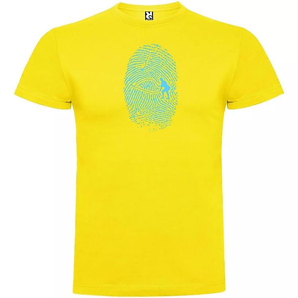 Kruskis Crossfit Fingerprint Kurzärmeliges T-shirt 2XL Yellow günstig online kaufen