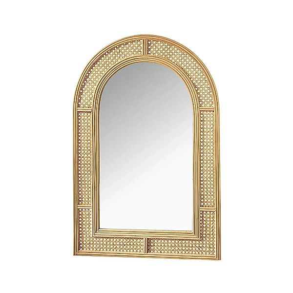 Kobolo Spiegel Wandspiegel LARA mit Rahmen aus Geflochtenem Rattan günstig online kaufen