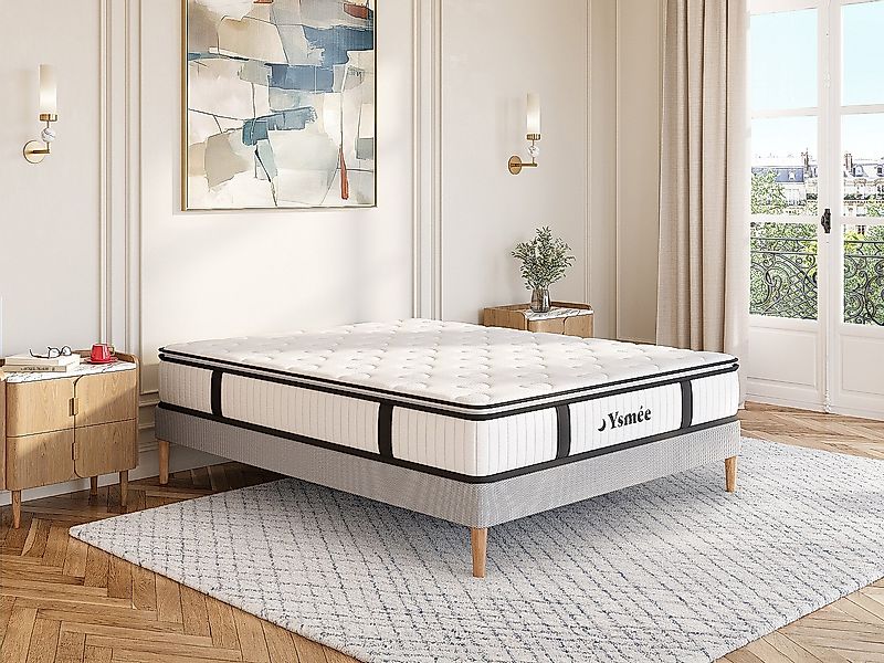 Taschenfederkernmatratze - 140 x 190 cm - mit integriertem Topper - 1 Zone günstig online kaufen