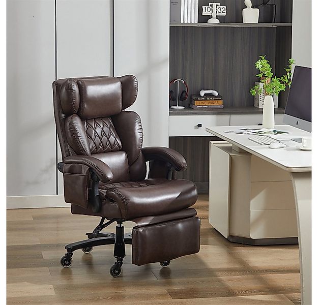 OKWISH Bürostuhl Chefsessel mit Massage- und Heizfunktion (mit 360° drehbar günstig online kaufen