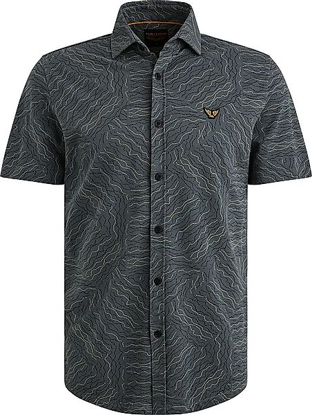 PME Legend Short Sleeve Hemd Druck Dark Slate - Größe XXL günstig online kaufen