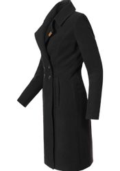 Navahoo Wintermantel "Wooly" edler Damen Trenchcoat in Wollmantel-Optik günstig online kaufen