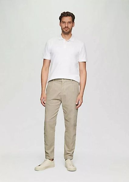 s.Oliver Stoffhose Cord-Chino aus Baumwollstretch mit Bundfalten günstig online kaufen