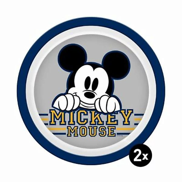 Geda Labels Teller Mickey Kids 2er Set 21,5cm Kinderteller bunt günstig online kaufen