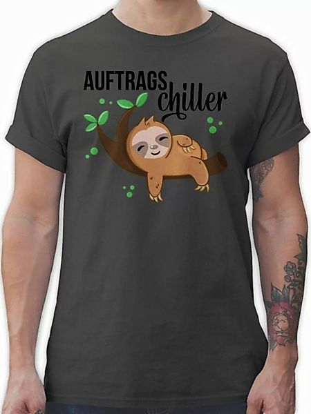 Shirtracer T-Shirt Auftragschiller mit Faultier schwarz Tiere Zubehör günstig online kaufen