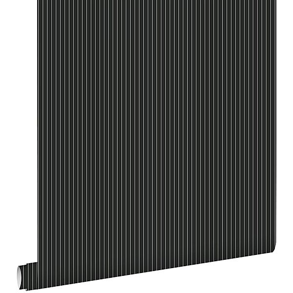 ESTAhome Tapete Streifen Schwarz und Weiß 53 cm x 10.05 m günstig online kaufen