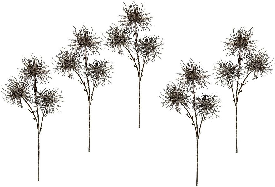 Kunstblume Distel, I.GE.A., Höhe 45 cm, Metallic-Distelzweig, Kunstzweige, günstig online kaufen