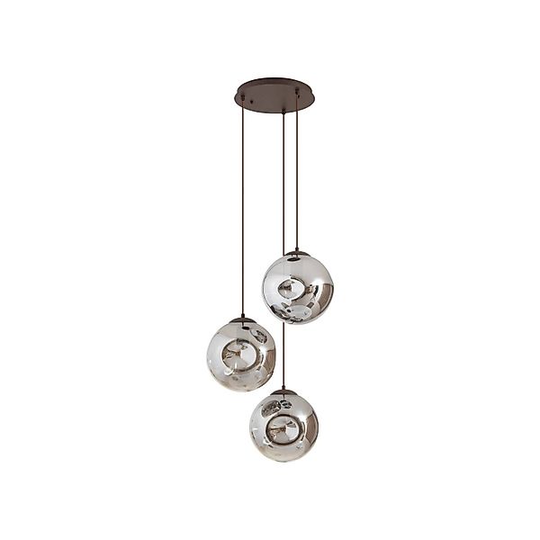 Lindby Pendelleuchte Valentina 10019836 Design Modern in Alu aus Glas 3-fla günstig online kaufen