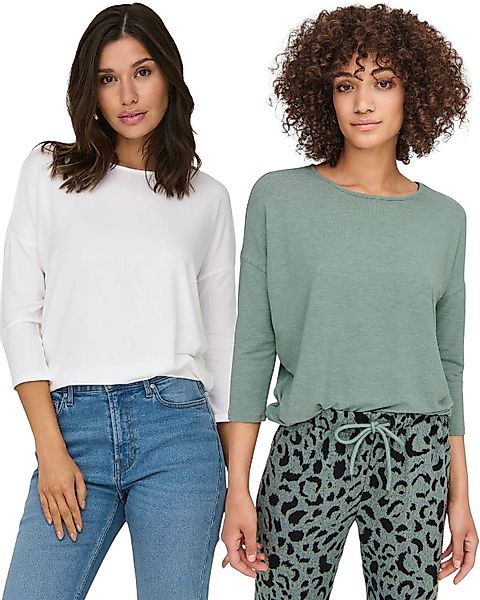 ONLY 3/4 Arm-Pullover (Set, 2er-Pack) Locker günstig online kaufen