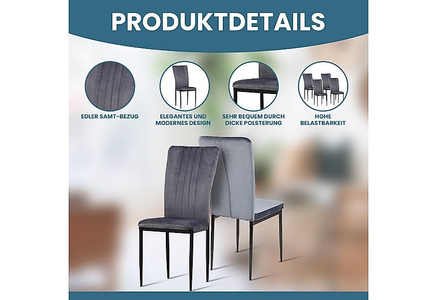 Albatros International Esszimmerstuhl Esszimmer Stühle 4 er Set MODENA, Stu günstig online kaufen